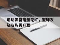 开云体育app-关于运动装备销量见红，篮球发烧友购买升职的信息